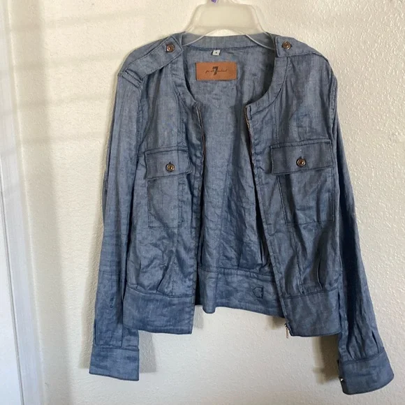 EUC 7 for all mankind full zip jacket - Picture 1 of 7